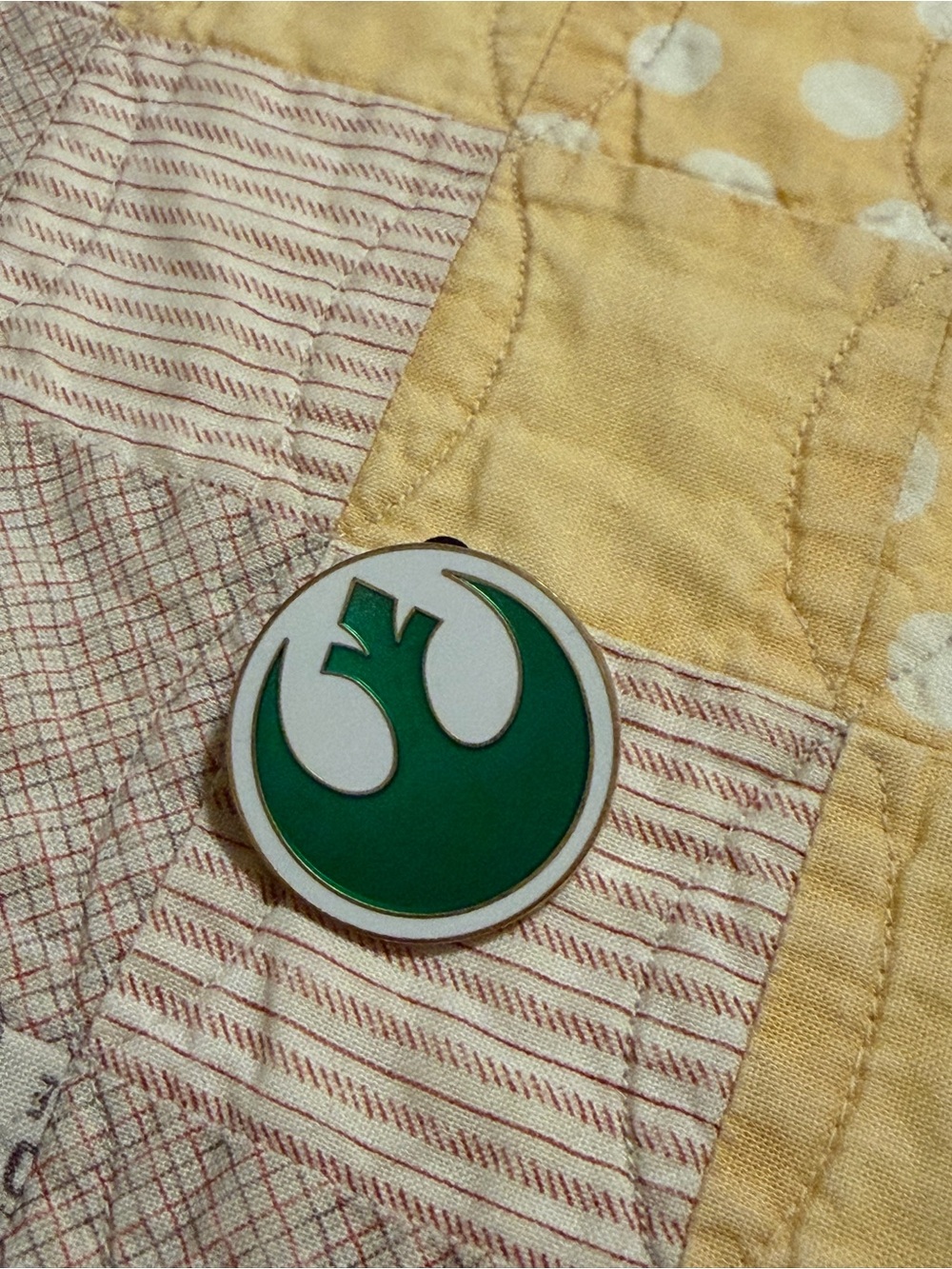 Disney Green and White Rebel Alliance Enamel Pin